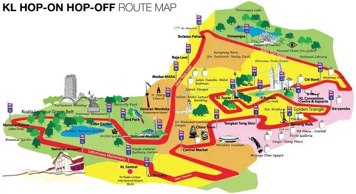 Kuala Lumpur Tourist Map