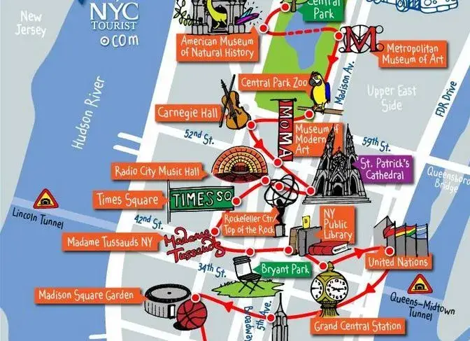 New York Tourist Map