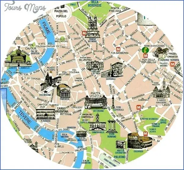 Rome Tourist Map