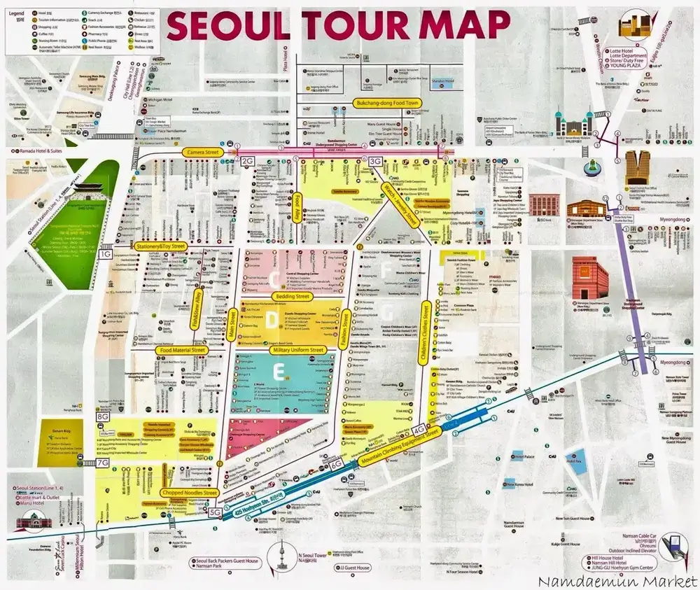 Seoul Tourist Map