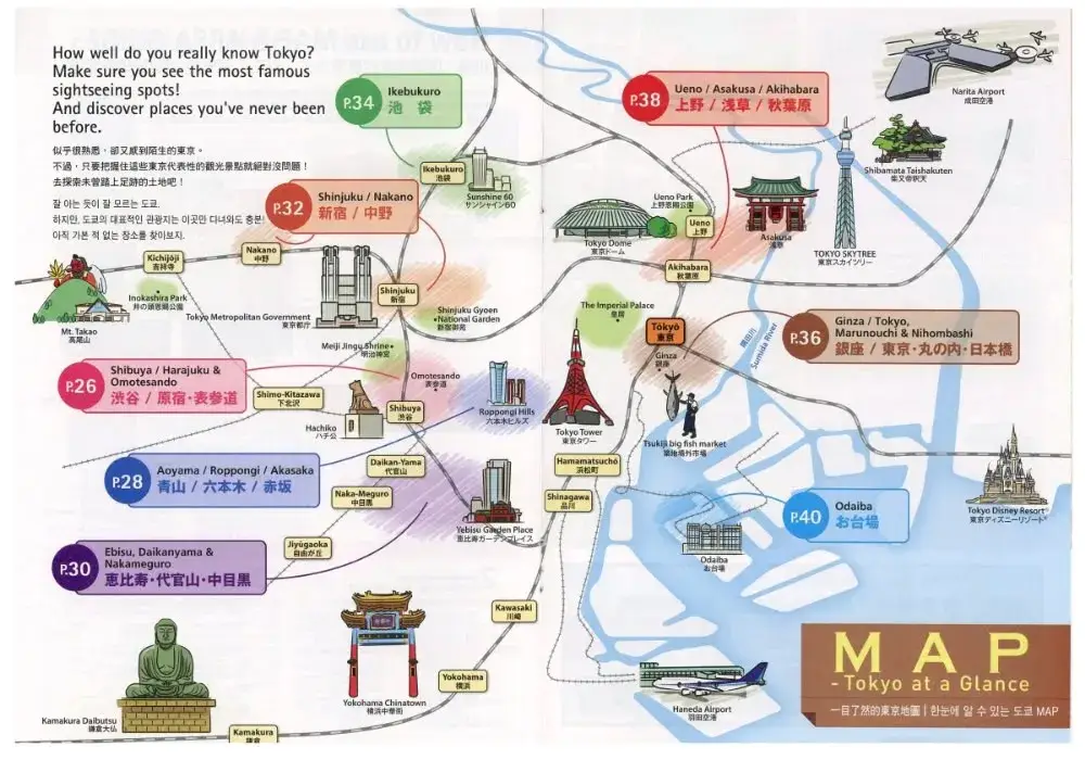 Tokyo Tourist Map