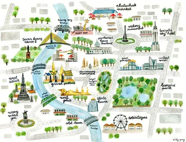 Bangkok Tourist Map